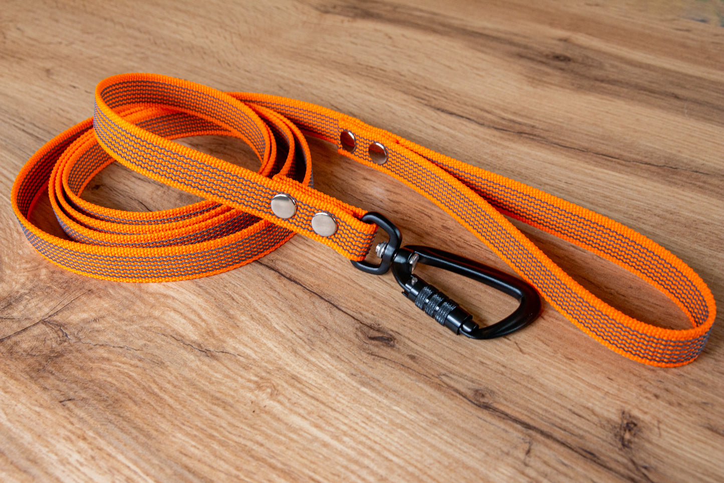 Orange Antiglidkoppel med Twist-Lock karbinhake, 20 mm