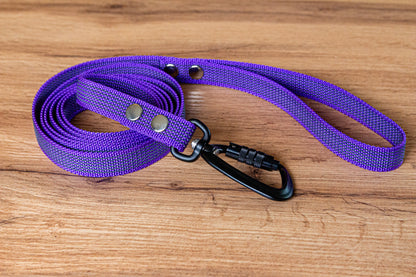 Lila Antiglidkoppel med Twist-Lock karbinhake, 20 mm