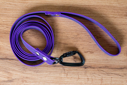 Lila Antiglidkoppel med Twist-Lock karbinhake, 20 mm