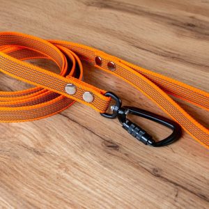 Orange Antiglidkoppel med Twist-Lock karbinhake, 20 mm