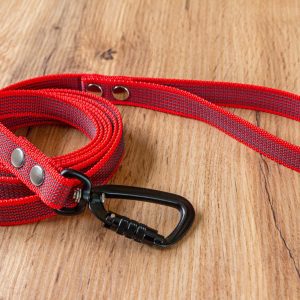 Rött Antiglidkoppel med Twist-Lock karbinhake, 20 mm