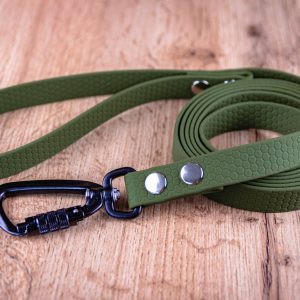 Hexa Olivgrön hundkoppel med Twist-Lock karbinhake, 20 mm