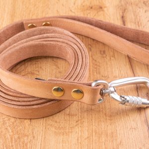 Ofärgat läkerkoppel med Twist-Lock karbinhake, 20 mm