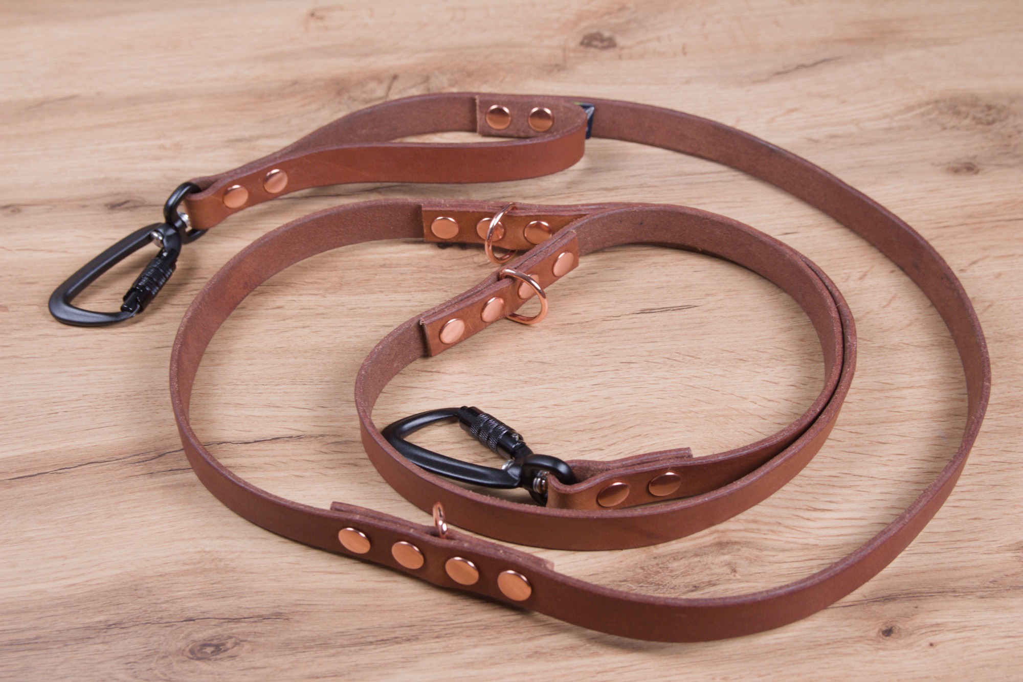 Justerbart hundkoppel med Twist-Lock karbinhake, 20 mm, flera material och färger - Bild 5