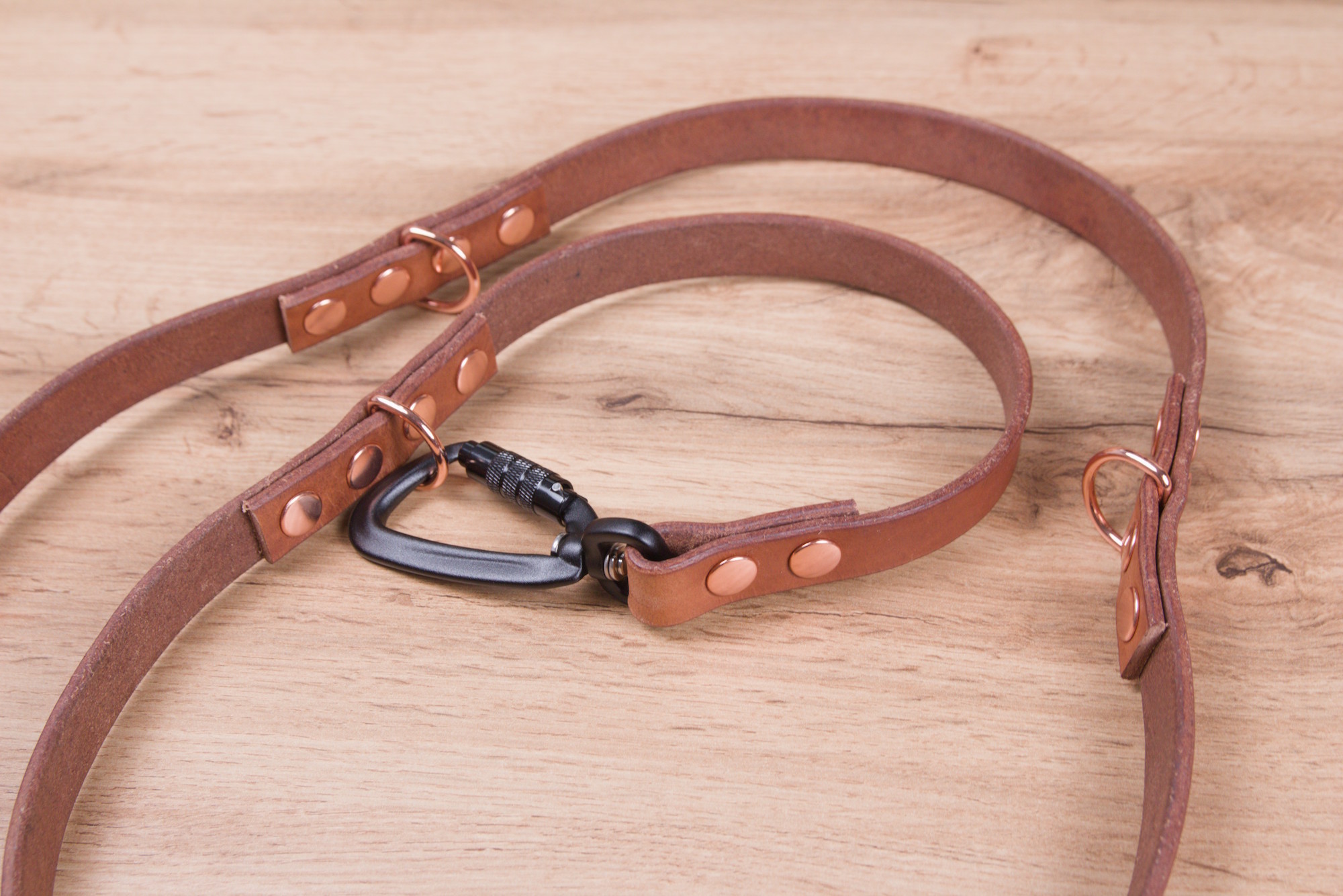 Justerbart hundkoppel med Twist-Lock karbinhake, 20 mm, flera material och färger - Bild 4