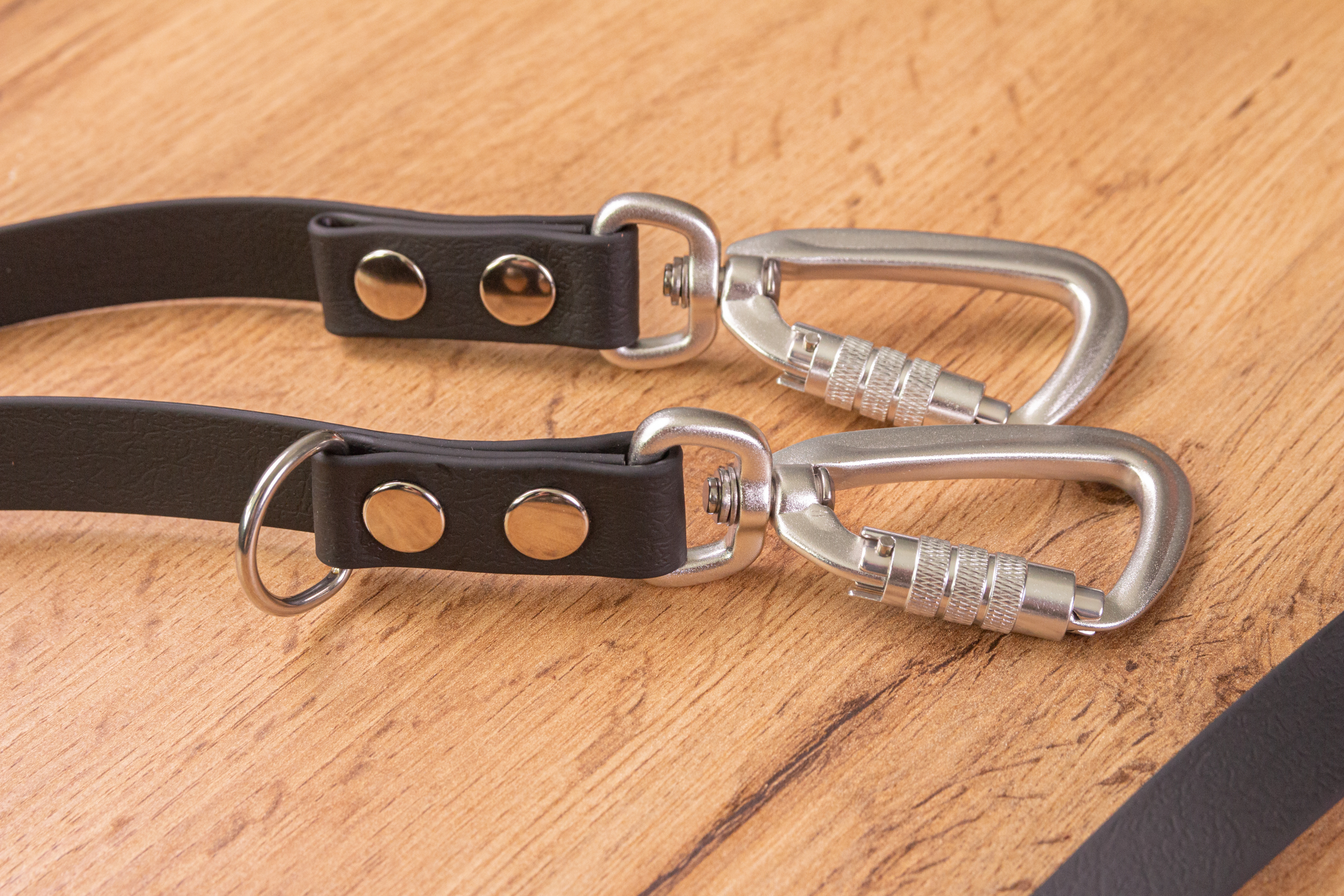 Justerbart hundkoppel med Twist-Lock karbinhake, 20 mm, flera material och färger - Bild 4